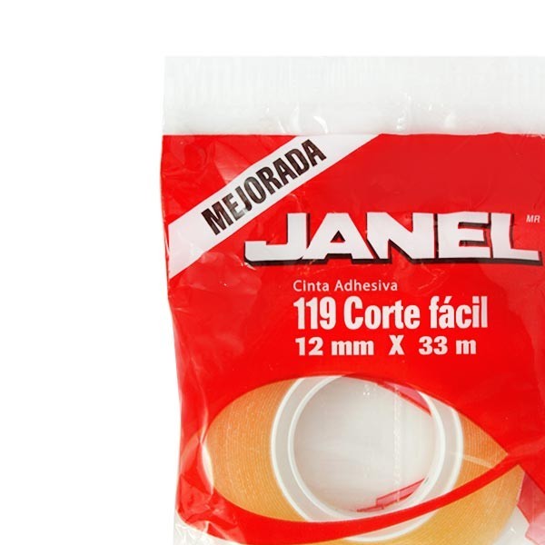 CINTA ADHESIVA CORTA FACIL 119 12X33 TRANSP. C228